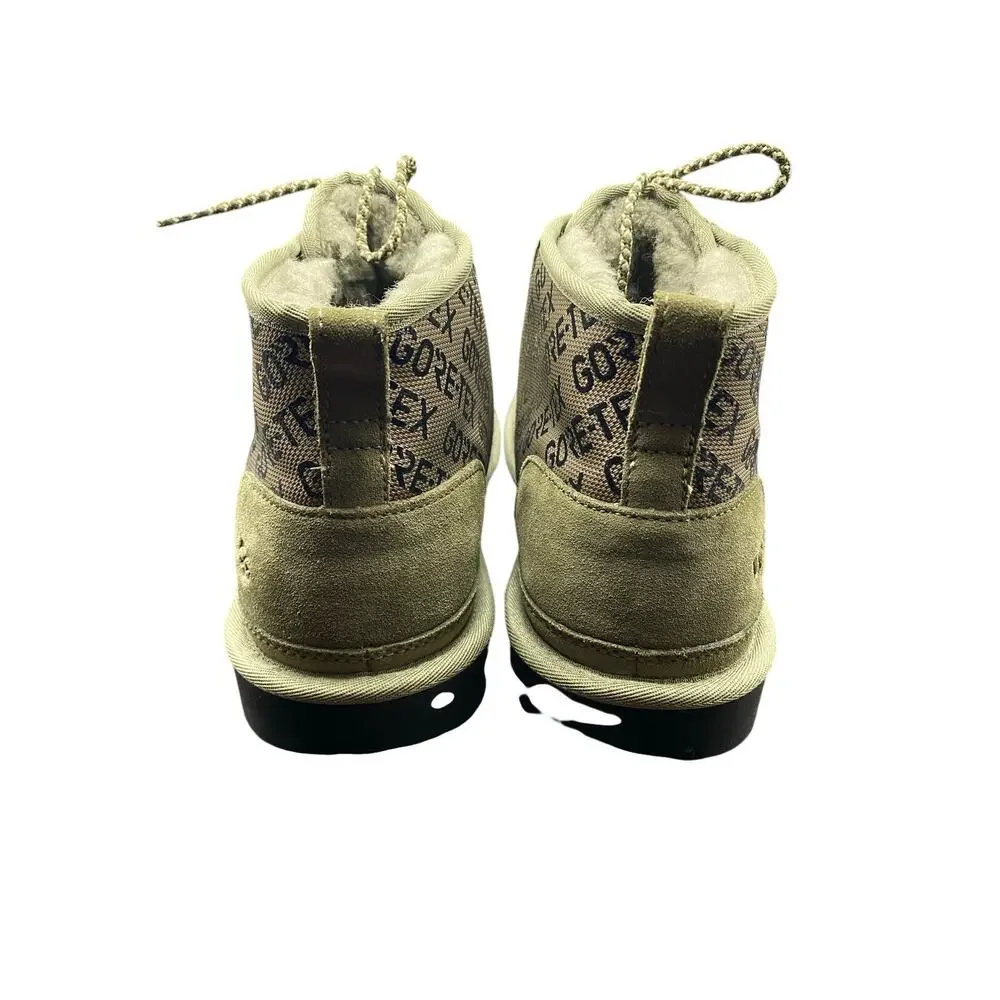 New UGG Neumel GORE-TEX Chukka Boots Moss Green Fleece Lined Men’s 10